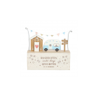 Wander Often Beach Hut Caravan Wooden Ornament